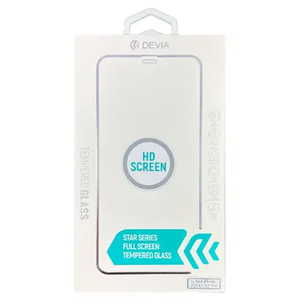 Devia ochranné sklo Star Series Full Screen pro iPhone 13/13 Pro - Black Frame