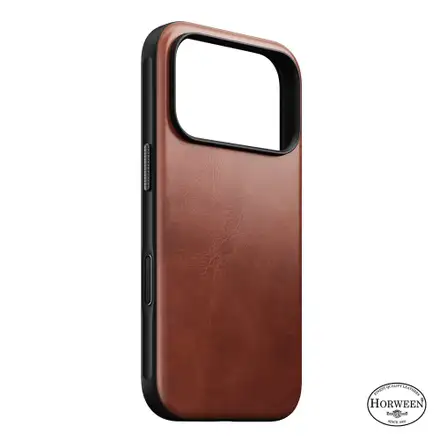 Nomad kryt Modern Leather Case Magsafe Horween pro iPhone 18 Pro - Olde Dublin