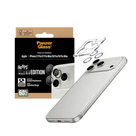 PanzerGlass ochranné sklo Hoops pro iPhone 17 Pro/17 Pro Max-Clear