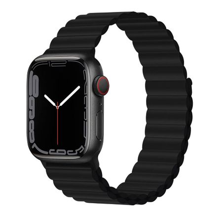 Devia řemínek Deluxe Series Sport3 Silicone Magnet Band 44/45/46mm - Black