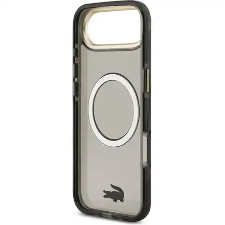 Lacoste PC/TPU Frosted Finish Gold Logo MagSafe kryt iPhone Air černý