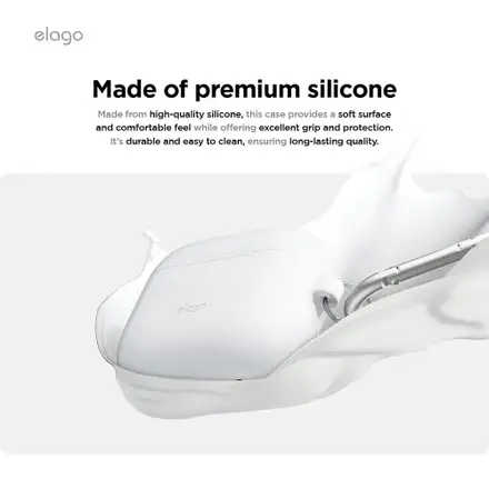 Elago Airpods 4 Silicone Hang Case - Black
