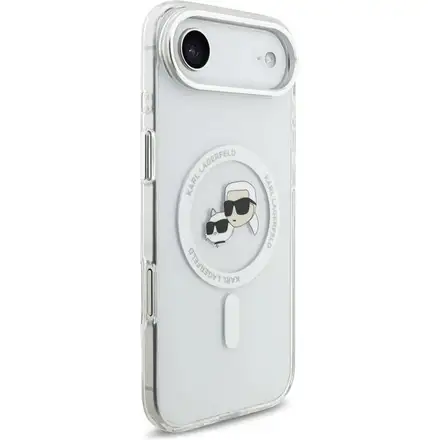 Karl Lagerfeld IML K&CH Heads Metal Frame MagSafe MagSafe kryt iPhone Air průhledná