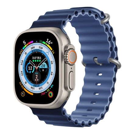 Devia řemínek Deluxe Series Sport6 ??Silicone Two-tone Band 44/45/49mm - Light/Deep Blue