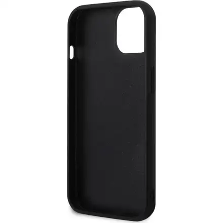 Karl Lagerfeld 3D Rubber Karl and Choupette kryt iPhone 13 černý