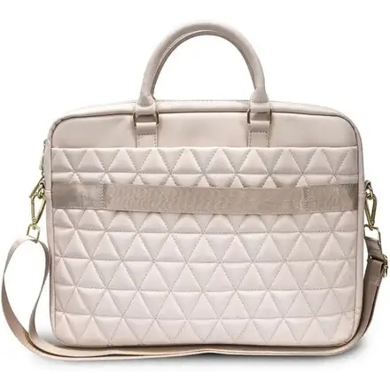 Guess Quilted Taška na MacBook 15" růžová