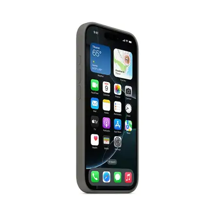 iPhone 16 Pro Silicone Case with MagSafe - Skálově šedá *Rozbalený*