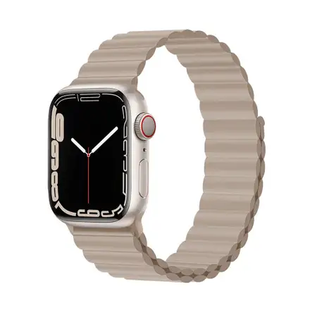 Devia řemínek Deluxe Series Sport3 Silicone Magnet Band 40/41/42mm - Khaki