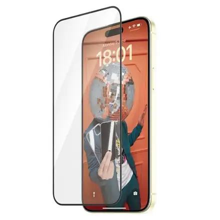 PanzerGlass ochranné sklo UWF Refresh pro iPhone 15 Plus-Black Frame