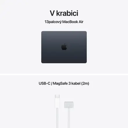 MacBook Air 13" Apple M5 10core CPU 10core GPU 24GB 1TB Temně inkoustový CZ