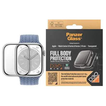 PanzerGlass ochranné sko Full Body pro Apple Watch 41mm-Clear