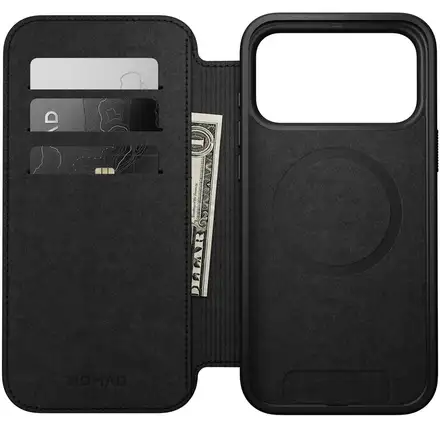 Nomad pouzdro Modern Leather Folio Magsafe pro iPhone 17 Pro Max - Black