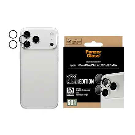 PanzerGlass ochranné sklo Hoops pro iPhone 17 Pro/17 Pro Max-Clear