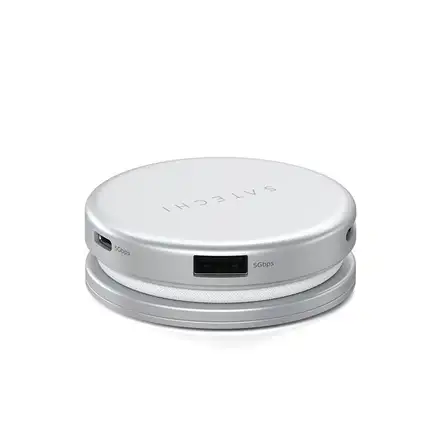 Satechi USB-C Hub OntheGo 5-in-1 Multiport Adapter - Silver