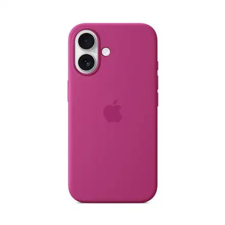 iPhone 16 Silicone Case with MagSafe - Fuchsiová