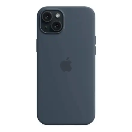 iPhone 15 Plus Silicone Case with MagSafe-Storm Blue