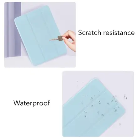 Devia pouzdro Leather Case with Pencil Slot pro iPad 10-11 Gen 2022/2025 - Light Blue