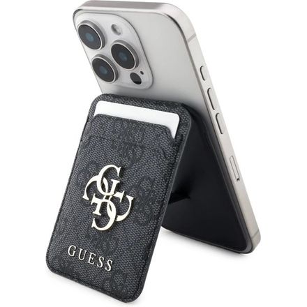 Guess PU 4G MagSafe Cardslot Peněženka se Stojanem černá