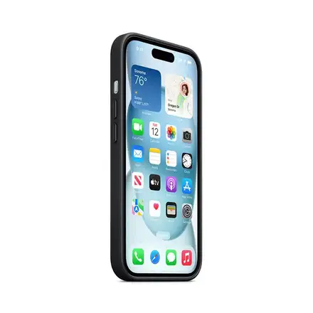 iPhone 15 FineWoven Case with MagSafe-Black