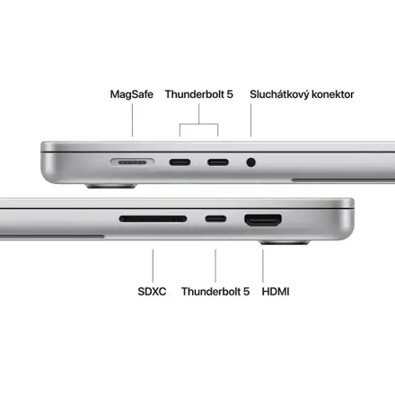 MacBook Pro 16" Apple M5 Pro 18core CPU 20core GPU 24GB 1TB Stříbrný CZ
