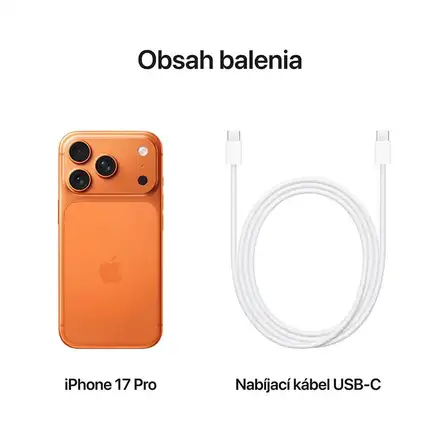 iPhone 17 Pro 256GB Kosmicky oranžový *Použitý s DPH – Třída B*