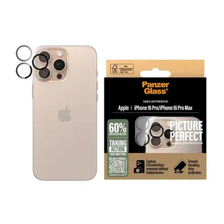 PanzerGlass ochranné sklo PicturePerfect pro iPhone 16 Pro/16 Pro Max