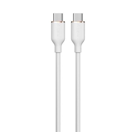 Devia kabel USB-C do USB-C Jelly Series Silicone Cable 1.2m - White