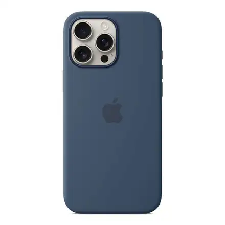iPhone 16 Pro Max Silicone Case with MagSafe - Denimová