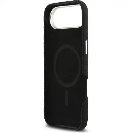 Karl Lagerfeld Grained PU Repeated Logo MagSafe kryt iPhone Air černý