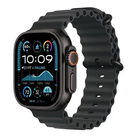 Apple Watch 49mm Black Ocean Band - Black Titanium Finish