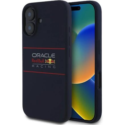 Red Bull Silicone Horizontal Logo MagSafe Zadní Kryt pro iPhone 16 Plus modrý