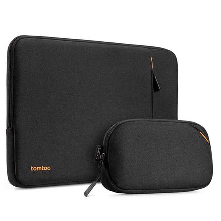 Tomtoc pouzdro Recycled Sleeve s Pouch pro Macbook Pro 16" 2021/MacBook Air 15" - Black