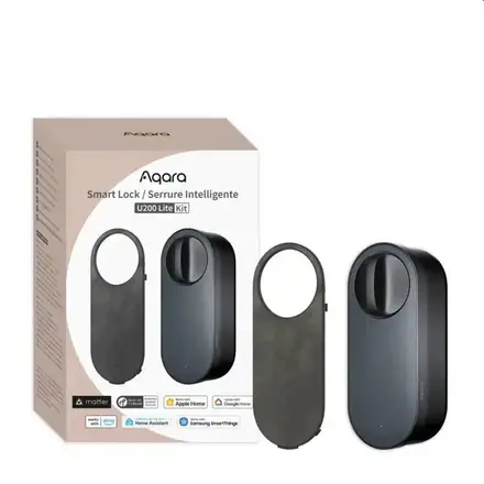 Aqara Smart Home zámek dveří U200 Lite Kit, černý