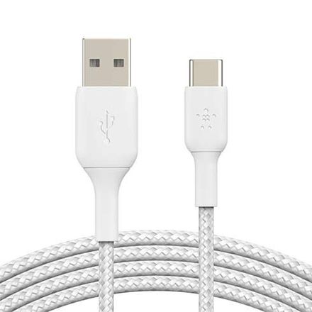 Belkin kabel Boost Charge Braided USB-A to USB-C 1m - White
