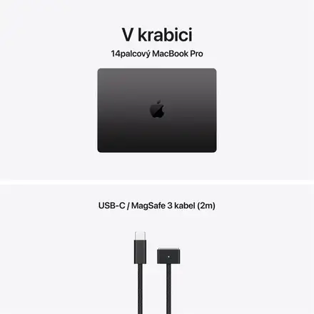 EDU MacBook Pro 14" Apple M5 Pro 15core CPU 16core GPU 24GB 1TB Vesmírně černý CZ