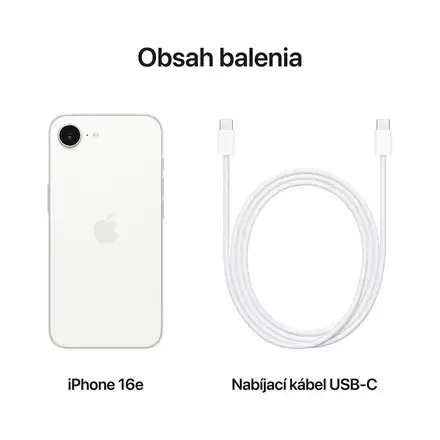 iPhone 16e 128 GB bílý *Rozbalený*