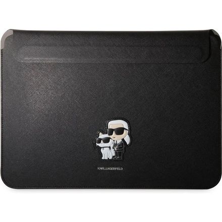 Karl Lagerfeld Saffiano Karl and Choupette Pouzdro na MacBook 13/14" černé
