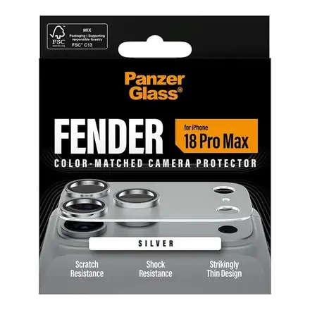 PanzerGlass Fender Camera Protection pro iPhone 18 Pro Max-Silver