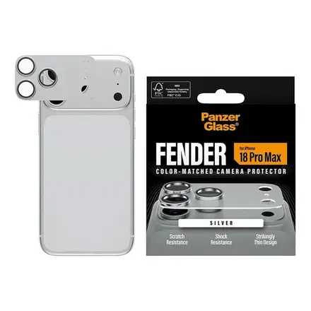 PanzerGlass Fender Camera Protection pro iPhone 18 Pro Max-Silver
