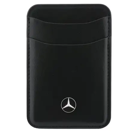 Mercedes PU Leather MagSafe Card Holder Peněženka černá