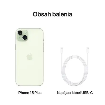 iPhone 15 Plus 128 GB Zelený *Třída B*