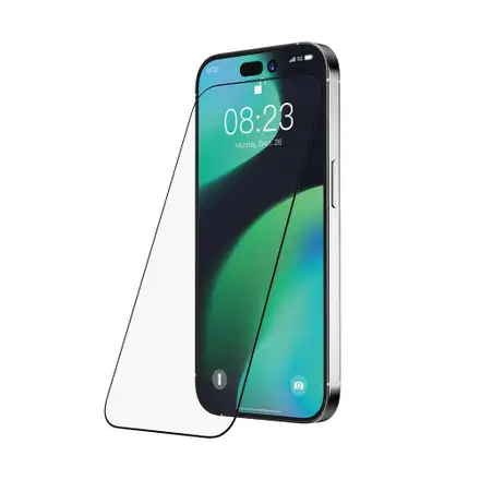 Devia ochranné sklo Van Series Anti-Static pro iPhone 15 Pro - Black Frame