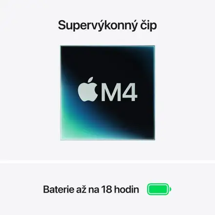 MacBook Air 13"Apple M4 10core CPU 10core GPU 16GB 512GB Blankytně modrý CZ