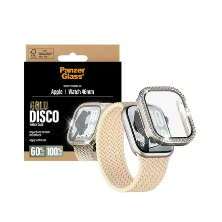 PanzerGlass ochranné sko Disco pro Apple Watch 10/11 46mm - Bing Gold