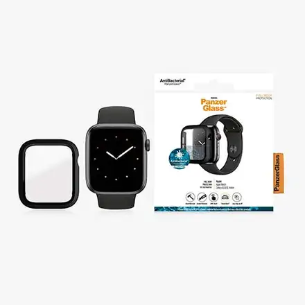 PanzerGlass ochranné sko Full Body AB pro Apple Watch 4/5/6/SE 44mm-Black Frame