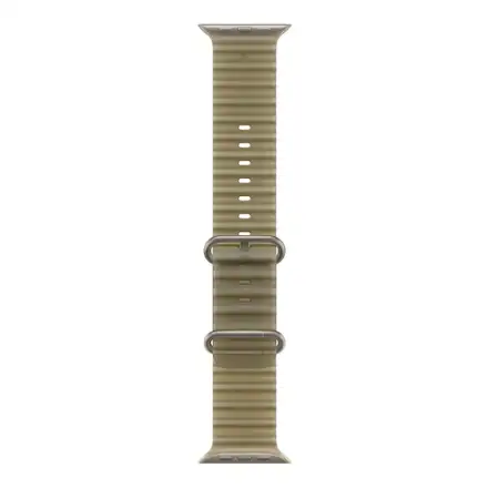 Apple Watch 49mm Translucent Kelp Ocean Band-Natural Titanium Finish