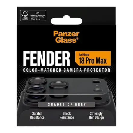 PanzerGlass Fender Camera Protection pro iPhone 18 Pro Max-Shades of Gray