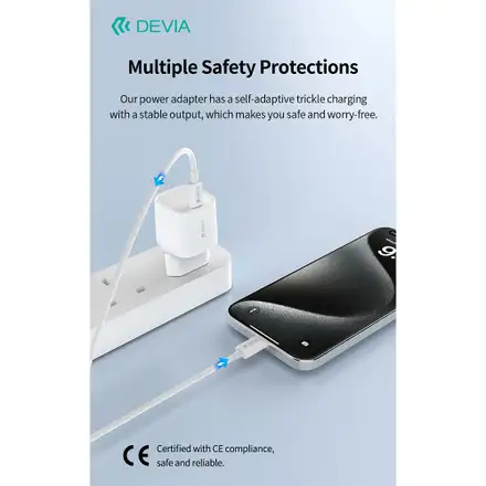 Devia síťová nabíječka Extreme Speed Mini PD Quick Charger 20W - White