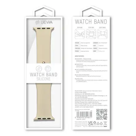 Devia řemínek Apple Watch Deluxe Series Sport Band 40/41/42mm - Starlight