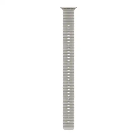 Apple Watch 49mm Translucent Grey Ocean Band Extension-Natural Titanium Finish